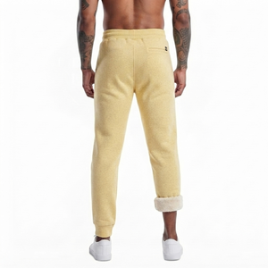 DROGEN EXPORT Premium Men Yellow Sherpa Lined Fleece Lightweight Spring Thermal Drawstring Closure Anti-Pilling Casual - Product Image 2