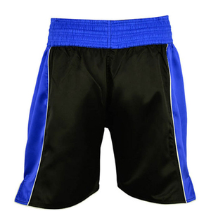 Shorts de boxe pour hommes noir et or, color block, anti-humidité, séchage rapide, légers, respirants, en polyester, pour l'entraînement sportif - Product Image 2