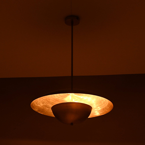 Lampe suspendue murale en laiton, finition dorée, forme ronde, pour décoration intérieure, prix bas - Product Image 2