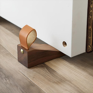 Tope de puerta de acero de alta calidad 2024 Tope de puerta de cerámica de madera hecho a mano Diseño moderno Venta caliente en India God Grace Overseas - Product Image 5