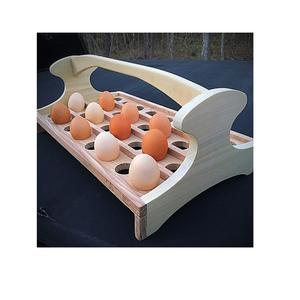 Support à œufs en bois de qualité alimentaire, conçu pour le contact direct avec les œufs frais et une utilisation hygiénique en cuisine - Product Image 6