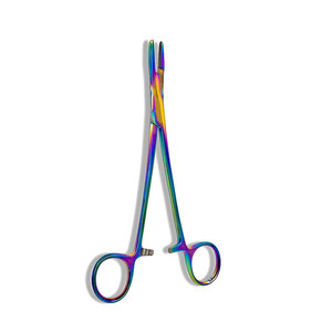 Premium Ophthalmic Needle Holder <b>Driver</b> Multicolor Rainbow Titanium Coating Integrated Hemostat Scissors Surgical Instruments - Product Image 1