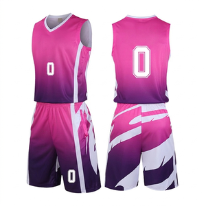 Conjunto de Camiseta de Baloncesto Unisex, Estampado por Transferencia de Calor, Absorbe la Humedad, 100% Poliéster, Sin Mangas, Cuello en V, Cintura Elástica - Product Image 6
