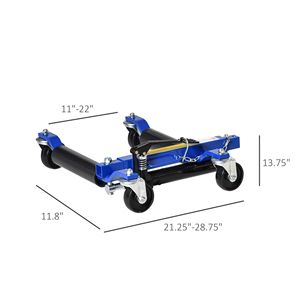Elevador hidráulico para coches de 1496 lbs con trinquete, patines para vehículos, plataforma de pedal para mantenimiento automotriz, carro de transporte hidráulico para ruedas, patines para vehículos, elevador de coches - Product Image 2