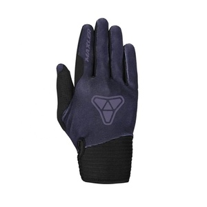 Gants de moto unisexes en cuir noir imperméables et respirants, courts, en tissu, avec fonction tactile et grip antidérapant, pour une conduite complète des doigts - Product Image 2