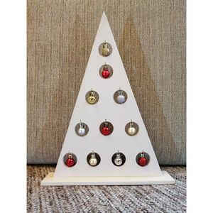 Sapin de Noël décoratif en bois et MDF pour la maison ou le bureau, élément décoratif festif pour les fêtes - Product Image 6