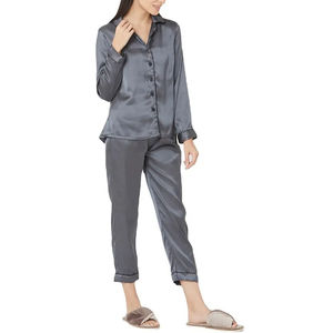 Conjunto de Pijama de Algodón Transpirable con Logotipo Personalizado para Mujer, Camisón Estampado, Diseño Personalizado, Precio al por Mayor - Product Image 4