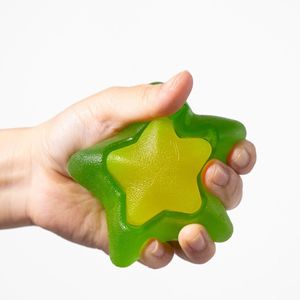 Jouet spongieux TPR en forme de fruit d'étoile anti-stress avec couleur et logo personnalisés - Product Image 1
