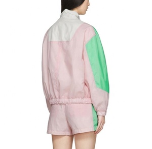 Chaqueta Cortavientos para Mujer en Oferta, Chaqueta Deportiva Ligera de Nailon con Media Cremallera y Diseño de Parches, Anorak, Abrigo para Mujer - Product Image 2