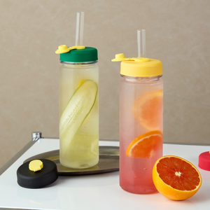 Bottiglia d'Acqua in Plastica Personalizzata con Stampa Serigrafica, Design Minimalista in Tritan, Antigoccia, Portatile, per Uso Promozionale - Product Image 1