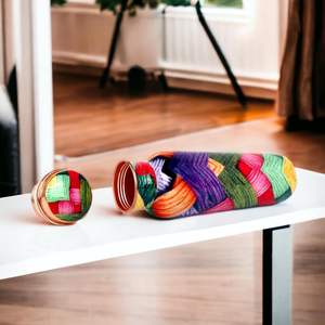 ขวดน้ำทองแดงสมัยใหม่สำหรับดื่ม ขวดน้ำทองแดงบริสุทธิ์เคลือบเงา ขวดน้ำทองแดงพร้อมฝาปิด - Product Image 2