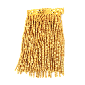 Frange en fils de métal dorés et argentés, garniture en fils de métal, frange à pampilles, prix de gros disponible, fil de métal manufacturé - Product Image 1