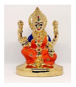 Figura Decorativa Religiosa Hindú Hecha a Mano, Bañada en Oro, Ecológica, Duradera, para Mandir, Puja, Sala de Estar, Oficina, Cumpleaños - Product Image 1