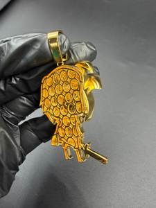 Colgante de personaje de dibujos animados estilo hip hop, colgante de muñeco grueso con incrustaciones de moissanita VVS1, chapado en oro sobre plata 925 para hombre - Product Image 5