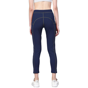 Cropped Length Yoga Leggings Women High Waist <b>Tummy</b> <b>Control</b> Stretchy Breathable Seamless Capri - Product Image 4