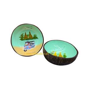 Cuencos de cáscara de coco hechos a mano de alta calidad decoración lacada directamente de Vietnam - Product Image 6