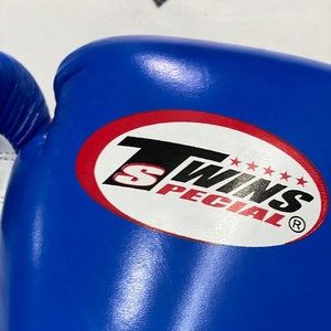 Guantes de Boxeo MMA de Alta Calidad, Modelo Blue Air Flow Twins, Nuevo Diseño, Logotipo Personalizado, Cuero Genuino de Vaca, para Sparring y Artes Marciales - Product Image 6
