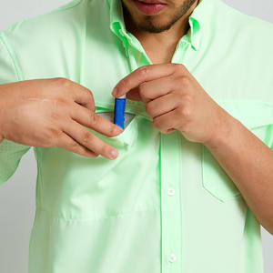 Chemise de pêche à manches longues à séchage rapide, respirante, UPF 50, 100% polyester, boutonnée, avec plusieurs poches pour la randonnée - Product Image 4