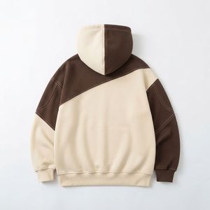 Men's <b>Sherpa</b> <b>Lined</b> Zip Up <b>Hoodie</b> Brown Oversized Fleece Sweatshirt with Kangaroo Pocket Winter Streetwear - Product Image 5