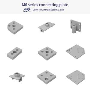 Placa Base de Extrusión de Aluminio (ADC12/SS41) - Placa de Conexión Serie M6 para Estaciones de Trabajo Modulares de Automatización Industrial - Product Image 1