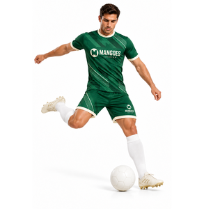 Conjunto de Uniforme de Fútbol, Ropa Deportiva para Equipo, Absorbe la Humedad, Secado Rápido, 100% Poliéster, Camiseta y Pantalones Cortos con Impresión Personalizada, Entrenamiento de Club - Product Image 1