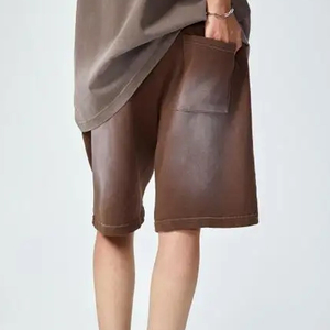 Nuevos Pantalones Cortos Casuales de Verano 2026 de Alta Calidad, 360-380 g/m², Lavado Ácido Personalizado, Estilo Vintage, 100% Algodón, para Hombre y Mujer, Ropa Urbana - Product Image 3