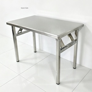 Mesa de Comedor Daystar Trade Premium de Acero Inoxidable para 4 Personas, Diseño Rectangular Moderno, Estructura Reforzada, Mueble Compacto para el Hogar - Product Image 1