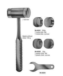 Vitra Instruments - Martillo para Huesos Wagner de 235 mm, Instrumento Quirúrgico Manual de Acero Inoxidable de Primera Calidad, Clase I, 1 Año de Garantía - Product Image 1