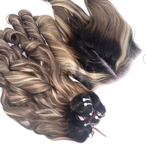 Extensiones de Cabello Humano Vietnamita Ondulado Ombre de la Más Alta Calidad, Precio Especial, con Cierre, 2026 - Product Image 4