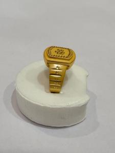 Anillo Hip Hop de Venta Directa de Fábrica, Anillo de Latón Sólido Chapado en Oro, Joyería de Moda Hecha a Mano, Anillo de Diseño, Regalo para Él - Product Image 3