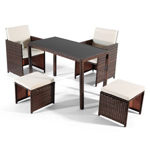 Set di Tavolo e Sedie da Esterno per Arredamento da Giardino - Product Image 4