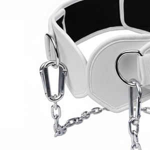 Cinturón de Neopreno para Dominadas y Flexiones con Cadena, Soporte Lumbar para Levantamiento de Pesas, Entrenamiento en Gimnasio - Product Image 3