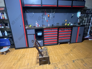 Tủ dụng cụ kết hợp kho chứa đồ trong gara, bàn làm việc bằng kim loại chắc chắn, bàn dụng cụ, tủ làm việc trong gara - Product Image 3