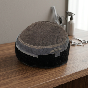 Base de peluca negra sin gorra, fabricada en Australia, tamaño 28-30 cm - Product Image 3