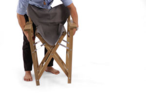 Chaise de Réalisateur Pliante avec Structure en Bois et Assise en Tissu Toile pour Studios de Cinéma, Événements, Utilisation en Extérieur et Hôtellerie - Product Image 6