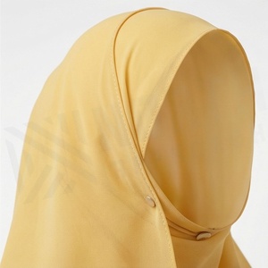 Hiyab de Chifón de Color Sólido para Mujer, Transpirable, para Uso Diario, Pañuelo Islámico - Product Image 4
