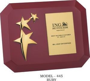 Elegant Rectangular Wooden <b>Plaque</b> Warm Brown Souvenir Classic Durable Desktop Stand Achievement Award And Recognition Ornament - Product Image 2