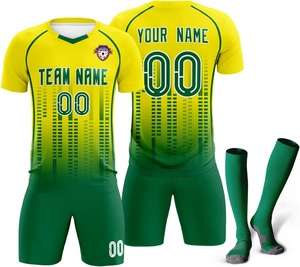 Conjuntos de Uniformes de Fútbol Personalizados Sublimados para Adultos al por Mayor, Transpirables, de Secado Rápido, 100% Poliéster, Camiseta de Fútbol para Hombre - Product Image 2