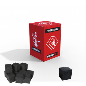 Cachimba Premium de alta calidad Shisha Cube Shisha Carbón Briqueta Hecho 100% Natural Coco Shell Carbón OEM Etiqueta privada - Product Image 1