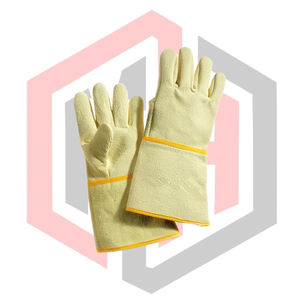 Gants de jardinage en cuir, gants de sécurité anti-choc pour la lutte contre les incendies, résistants à la chaleur, durables, respirants, sans silicone, sans poudre - Product Image 1