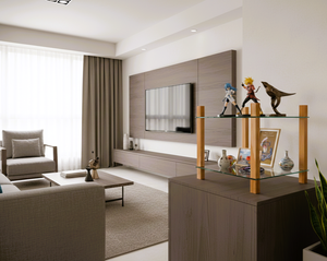 TMG-H147(ECO) Support d'affichage en verre trempé moderne et créatif, idéal pour le salon, le magasin, le balcon - Product Image 4