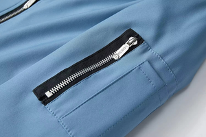 New OEM Custom LOGO Mass Production Men Spring 2026 Coated Windproof Casual Bomber Jacket Stand Collar Zipper Closure Nonwoven - Product Image 4