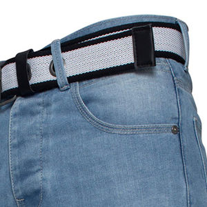 Shorts en jean décontractés pour hommes, été, couleur unie, écologiques, avec broderie personnalisée, respirants et à séchage rapide - Product Image 5