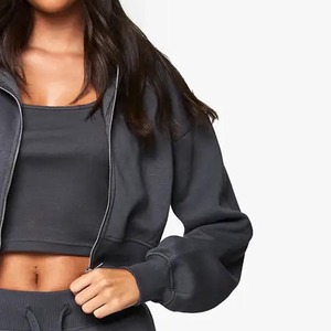 Women 2 Piece Tracksuit Hooded <b>Crop</b> <b>Top</b> With Full Length Flare Pants Solid Color Casual Style Breathable Spandex PolyesteMateria - Product Image 5
