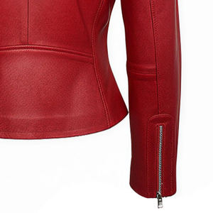 Veste d'hiver élégante en cuir véritable lisse pour femme, idéale pour un style de vie décontracté au quotidien - Product Image 6