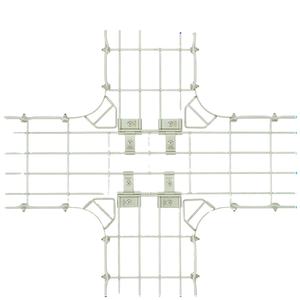 Croix horizontale, rayon d'angle R = 75mm Inox 304 Plateau de gestion des câbles avec conception perforée Bestray Vietnam Factory - Product Image 4