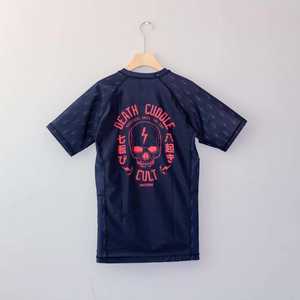 เสื้อรัดกล้ามเนื้อแขนสั้นคอสูง แห้งเร็ว ราคาถูก สำหรับผู้ชาย ผลิตจากโรงงาน จำหน่ายเสื้อรัดกล้ามเนื้อ MMA - Product Image 2