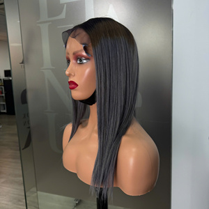 Pelucas vietnamitas naturales vírgenes crudas de alta calidad Color degradado HD encaje transparente Frontal sin pegamento 100% peluca recta de cabello humano - Product Image 3