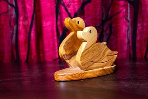 Wooden Napkin Holder Multipurpose Wooden Tissue and Napkin Rack Compact Tabletop Organizer for Dining Room <b>Office</b> <b>Desk</b> - Product Image 3