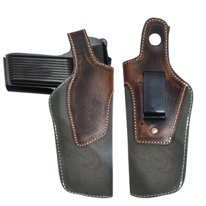 Tactical Leather <b>Gun</b> Holster Universal Fit Quick Release Design Durable Construction for Outdoor Use - Product Image 1